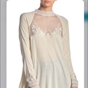 Free People Saheli Mesh Detailing Top